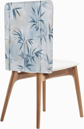 Chair Covers Set of 8 Leaf Plant Hand-Painted Chair Back Covers Stretch Removable Washable Slipcovers Seat Protector for Dining Room Kitchen Party Decor