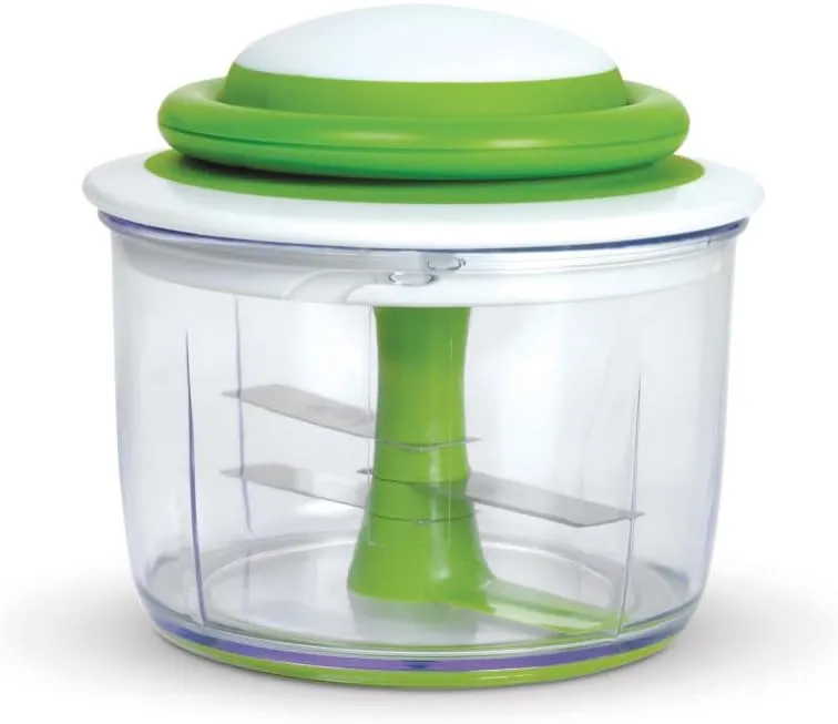 Chef'n VeggiChop Hand-Powered Food Chopper (Arugula), 5.5" x 5.5" x 5"