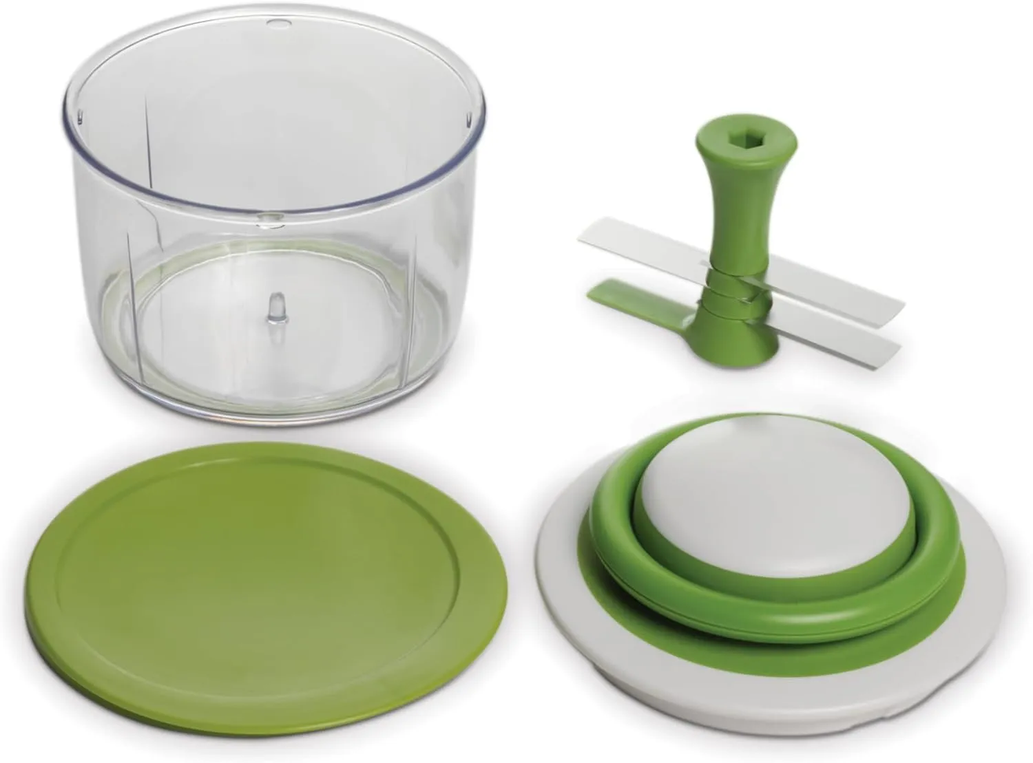 Chef'n VeggiChop Hand-Powered Food Chopper (Arugula), 5.5" x 5.5" x 5"