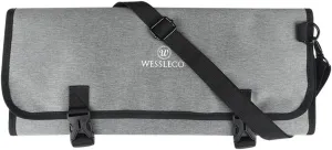 Chef’s Roll Bag (14 Slots) Holds 8 PLUS Meat Carving, Utility Pocket, AND 6 Tasting Spoons, Carrier Includes Shoulder Strap