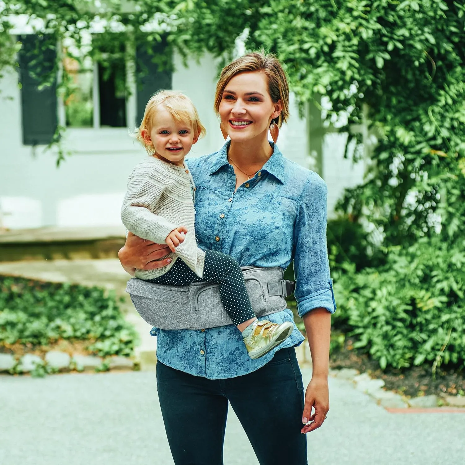 Chicco Sidekick Plus 3-in-1 Hip Seat Carrier - Titanium | Grey