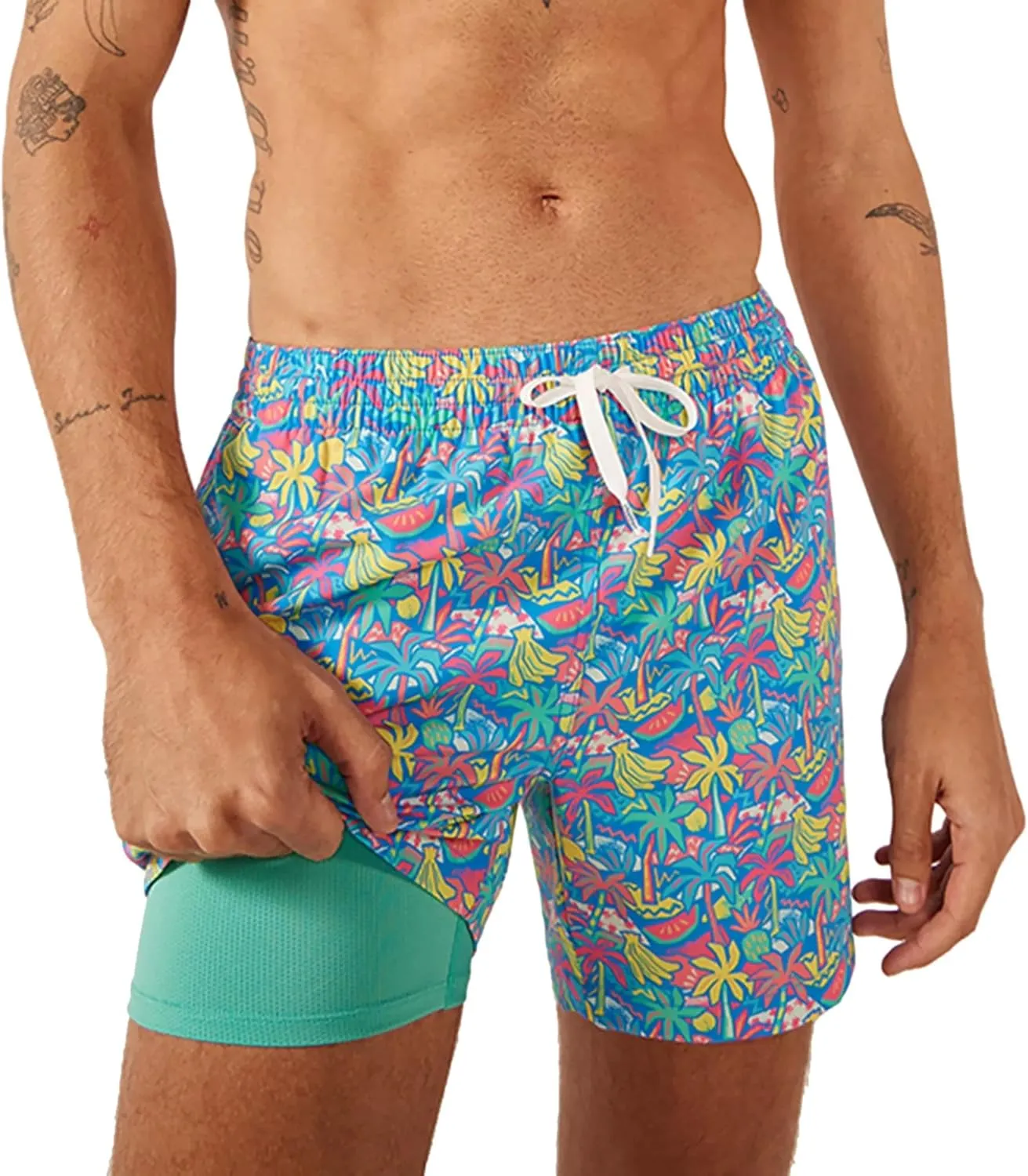 Chubbies Men's The Toucan Do Its 5.5" (Classic Lined Swim Trunk)