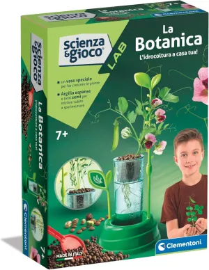 Clementoni Gioco Lab Hydroculture Vase, Children's Garden, Plants to Cultivate, Scientific Laboratory 6 Years, Experiments Science, Botanic, in Italian, Made in Italy, Multicoloured, 19377