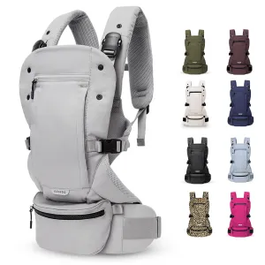 Colugo Baby Carrier - Baby Carrier Newborn to Toddler, Toddler Carrier, Adjustable, Lightweight, Breathable Carrier for Newborn to 33 Pounds (Cool Grey)