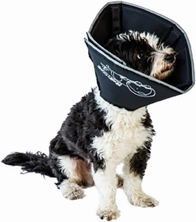 Comfy Cone Pet Cone for Dogs, Cats, X-Large, Black - Comfortable Soft Dog Cone Collar Alternative for After Surgery, Wound Care, Spay, Neuter - Dog and Cat Recovery Elizabethan-Collar