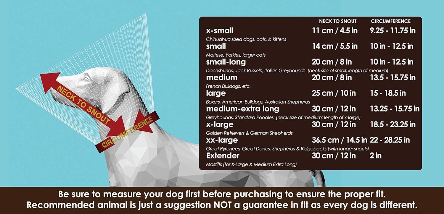 Comfy Cone Pet Cone for Dogs, Cats, X-Large, Black - Comfortable Soft Dog Cone Collar Alternative for After Surgery, Wound Care, Spay, Neuter - Dog and Cat Recovery Elizabethan-Collar