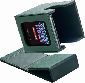 Commander Deck Box Lite - Card Display with Mini Snap Card Holder & Removable Cover, Fits 100  Single-Sleeved Cards, Ideal for MTG, PTCG, OPCG, SWU & More (Green)