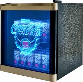 Cooluli League of Legends® Ultimate 48L Mini Fridge – Limited Edition Coca-Cola® Exclusive Gaming Room Mini Fridge, Cool LED lighting, Glass Door with Illuminating Logos and Temperature Controls