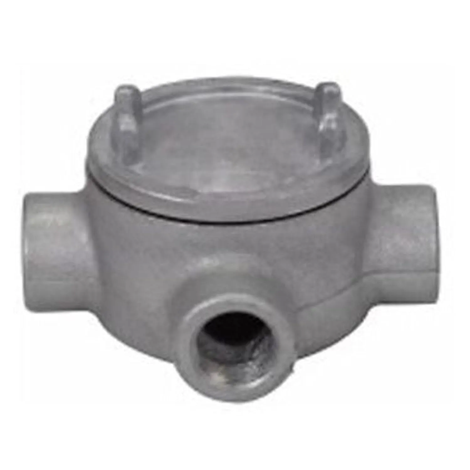 Cooper Crouse/Hinds MTL - GUAX59SA - Cooper Crouse-Hinds GUAX59SA Condulet Conduit Outlet Boxes With Cover; 1-1/2 Inch Hub, 5 Inch Cover Opening Dia, Feraloy Iron Alloy Body, Copper-Free Aluminum