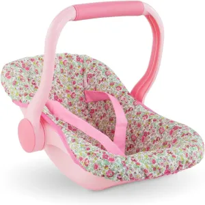 Corolle Baby Doll Carrier and Bed with Rotating Handle and Straps - Mon Grand Poupon Accessories fit 14" and 17" Dolls, for Kids Ages 3 Years and up, Floral