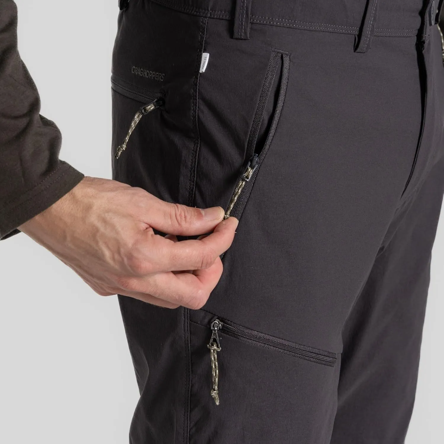 Craghoppers Men's Insect Shield Pro Convertible Pant III | Insect Protection for Travel, Hiking and Outdoors