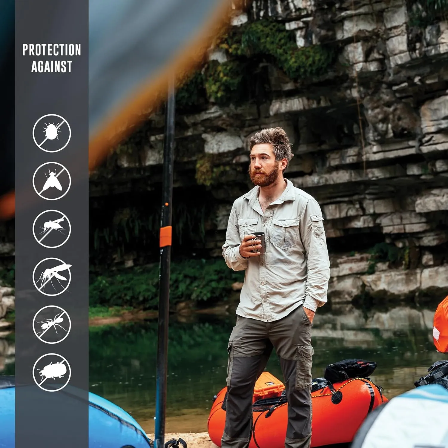 Craghoppers Men's Insect Shield Pro Convertible Pant III | Insect Protection for Travel, Hiking and Outdoors