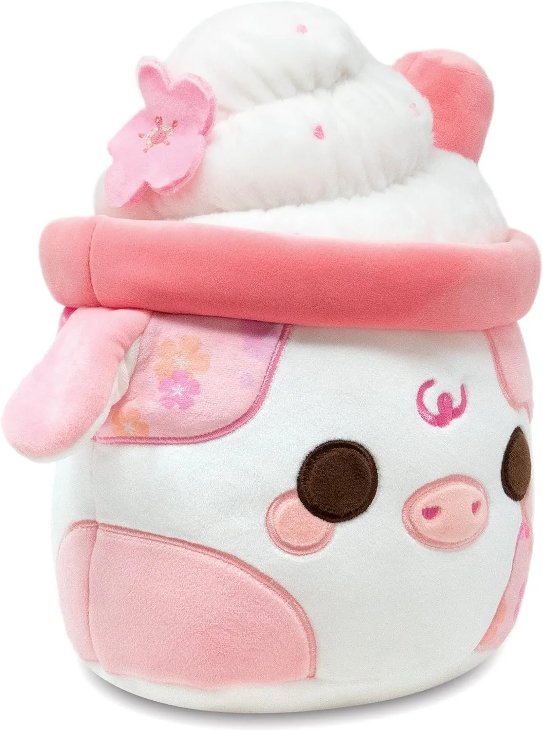 Cuddle Barn - Sakura Mooshake | Super Soft Cute Kawaii Cow Dessert Drink Collectible Stuffed Animal Plush Toy, 11 inches