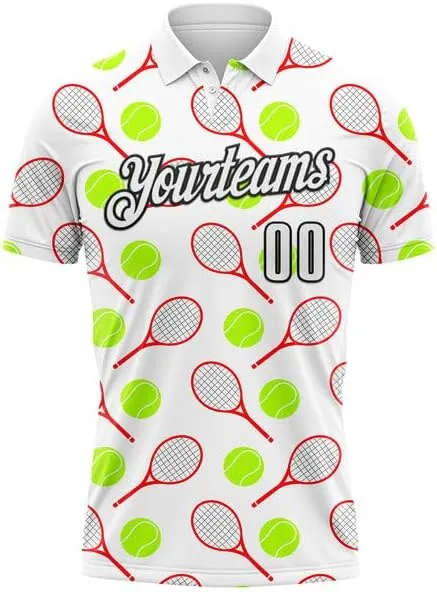 Customize Name, Short Sleeve Shirt, Polo Sport, Orange White 3D Tennisperformance Polo Shirtbowling Dart