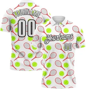 Customize Name, Short Sleeve Shirt, Polo Sport, Orange White 3D Tennisperformance Polo Shirtbowling Dart