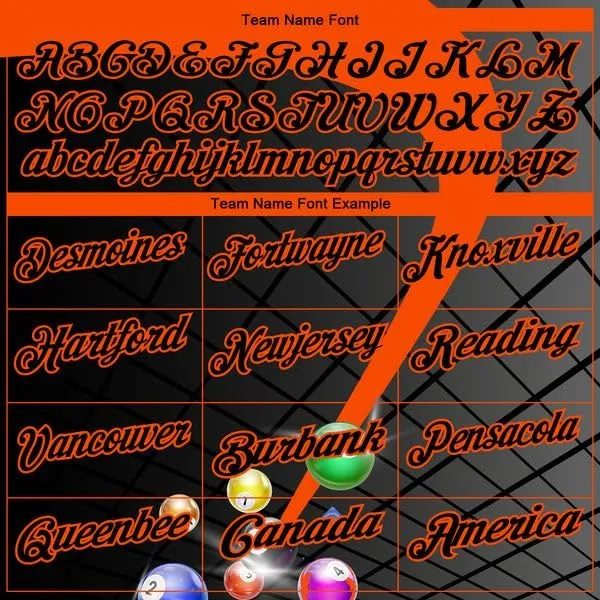 Customize Name,Custom Jersey, Polo Sport, Black Hot Pink 3D Pattern Design Billiards Performance Polo