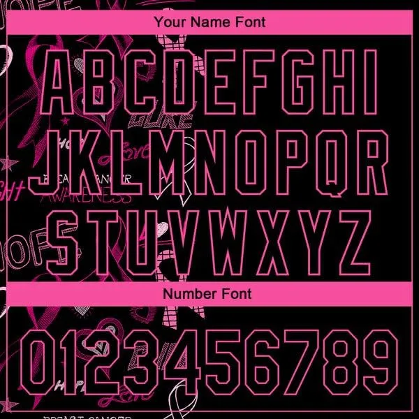 Customize Name,Custom Jersey, Polo Sport, Black Pink 3D Pink Ribbon Breast Cancer Awareness Month Women