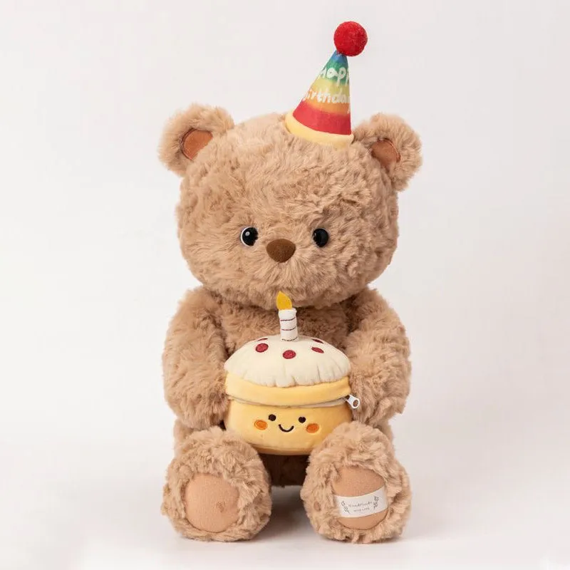 Cute Birthday Bear Fox Plush