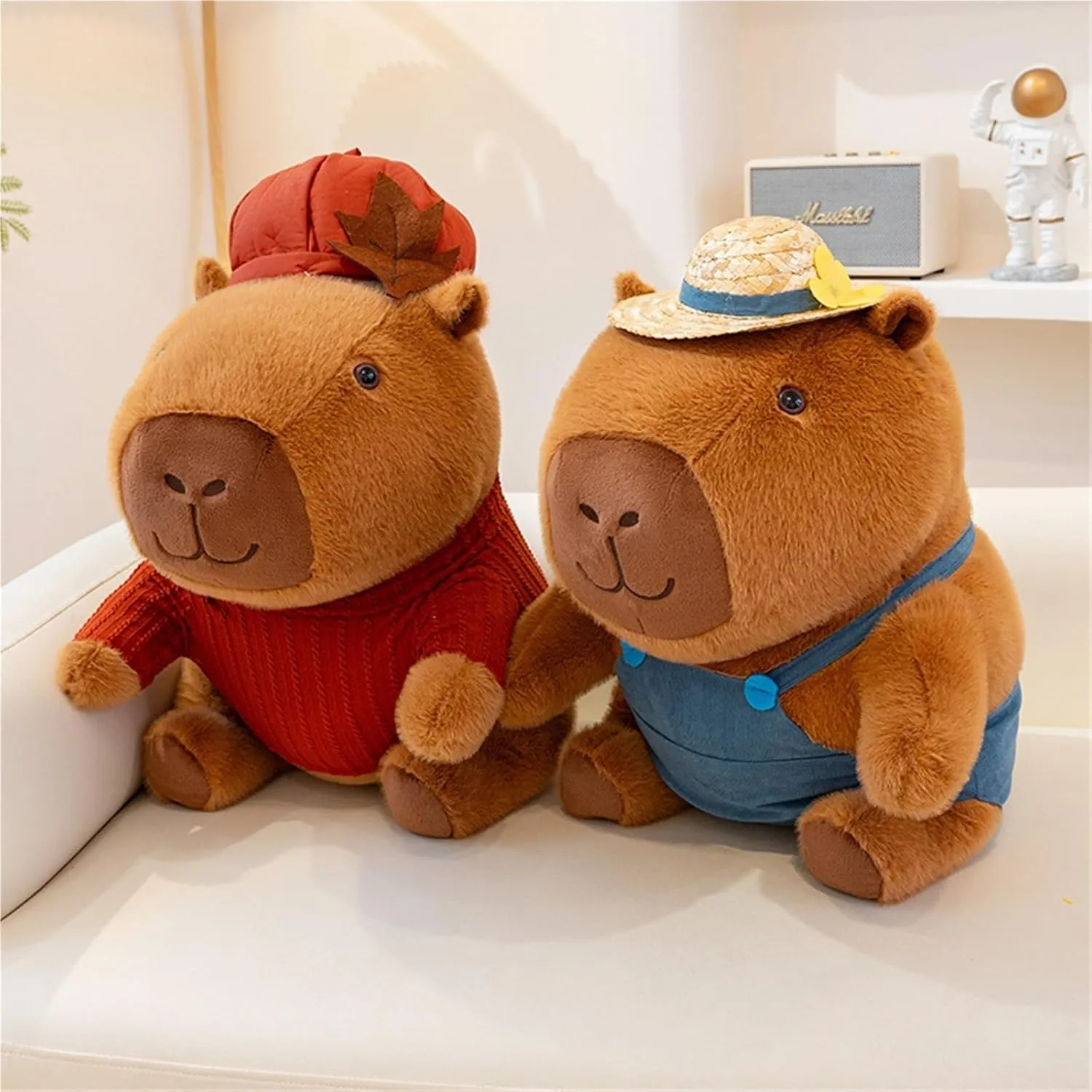 Cute Capybara Plush, Dressed Capybara Plush Toy, Kawaii Capybara Stuffed Animals Toy, Birthday Gift for Boys and Girls(Red)