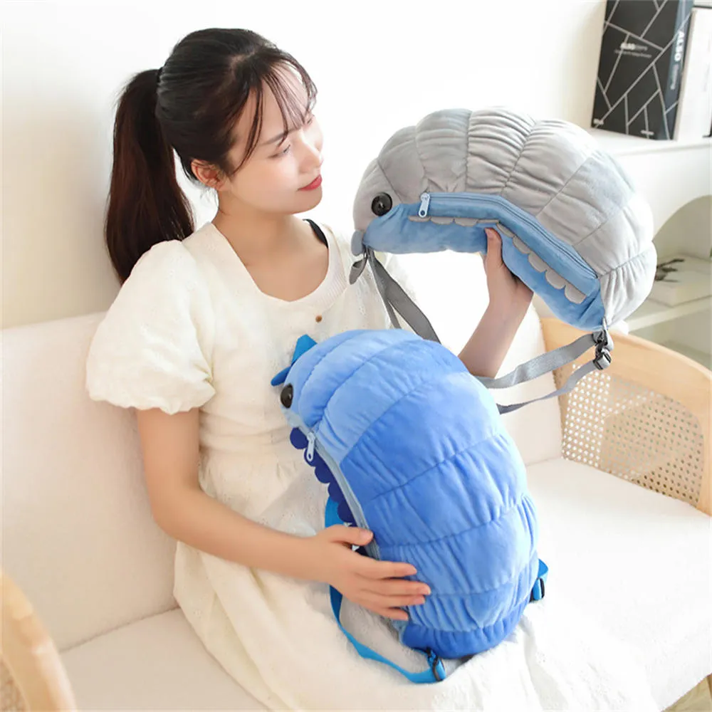 Cute Isopod Backpack Plush Bag