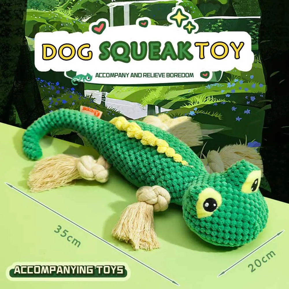 Cute Lizard Squeak Pet Dog Toys