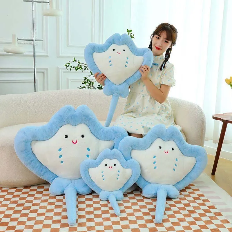 Cute Manta Ray Stuffed Animal Plush Cushion