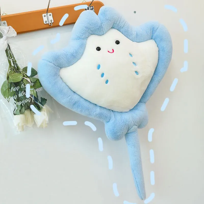 Cute Manta Ray Stuffed Animal Plush Cushion