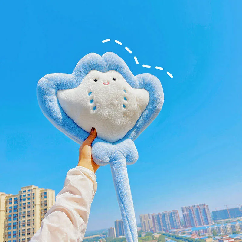 Cute Manta Ray Stuffed Animal Plush Cushion