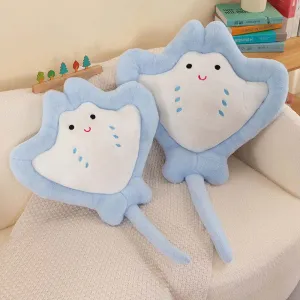 Cute Manta Ray Stuffed Animal Plush Cushion