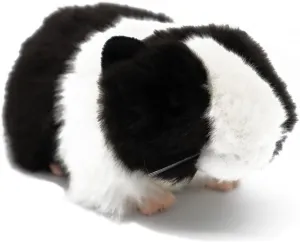 Cute Stuffed Guinea Pig Toy 7 Inch Plush Guinea Pig Toy (Black-White)