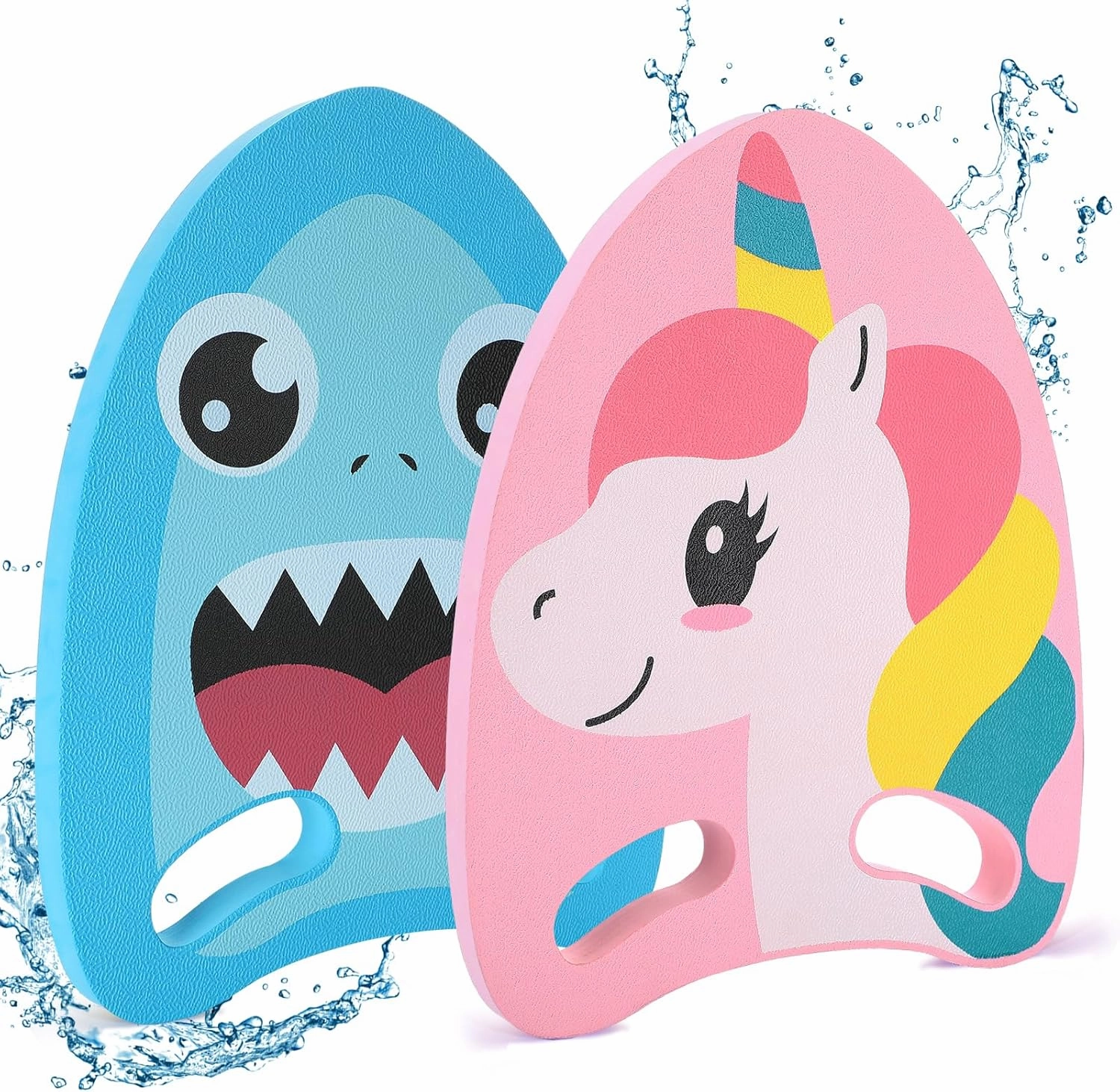 Cute Swimming Aid Kickboard - Swim Training Auxiliary Board, with Handrail Holes, for Beginners Children Practising Summer Pool Party