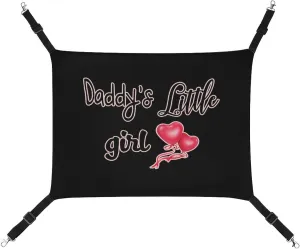 Daddy's Little Girl Cat Hanging Hammock Soft Breathable Pet Cage Dog Hammock with Adjustable Straps and Metal Hooks