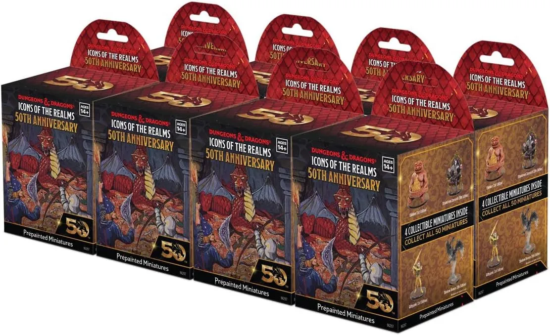 D&D Icons of the Realms: 50th Anniversary - 8 ct. Booster Brick