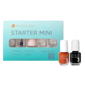 Dazzle Dry Starter Mini Kit   Game Day Mini Nail Lacquer Duo - Orange   Black