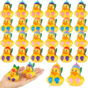 Deekin 50 Pcs Mermaid Rubber Ducks 2" Mermaid Ducks Little Toy Duck Cute Mermaid Bath Toys Bulk Duck Bath Toy Assortment Pool Bathtub Toys for Mermaid Birthday Party Favor Bag Filler Decoration