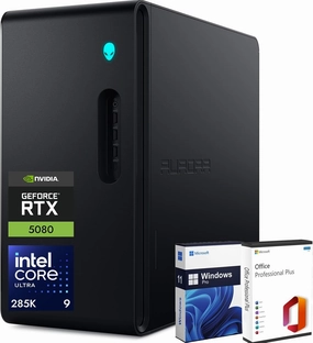 Dell Alienware Aurora R16 2025 Gaming Desktop PC - NVIDIA RTX 5080 16GB GDDR7 - Intel Core Ultra 9 Processor 285K - AlienFX Liquid Cooling - Win 11 Pro, Office Pro(64 GB DDR5 | 2 TB SSD)