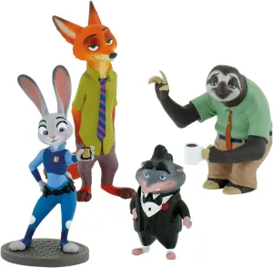 Deluxe Set Zootropolis with 4 Figures Action Figure