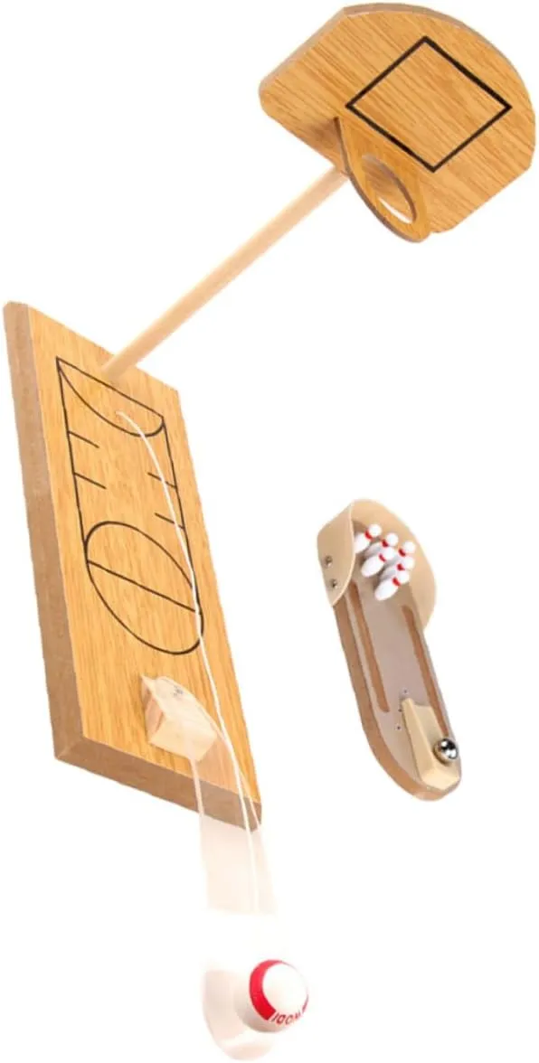 Desktop Bowling Toy Set Mini Bowling Ball Game Perfect Present for Boys and Girls