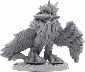 Dire Owl Miniature Figure, 100% Urethane Resin - 66mm Tall - (for 28mm Scale Table Top War Games) - Made in USA