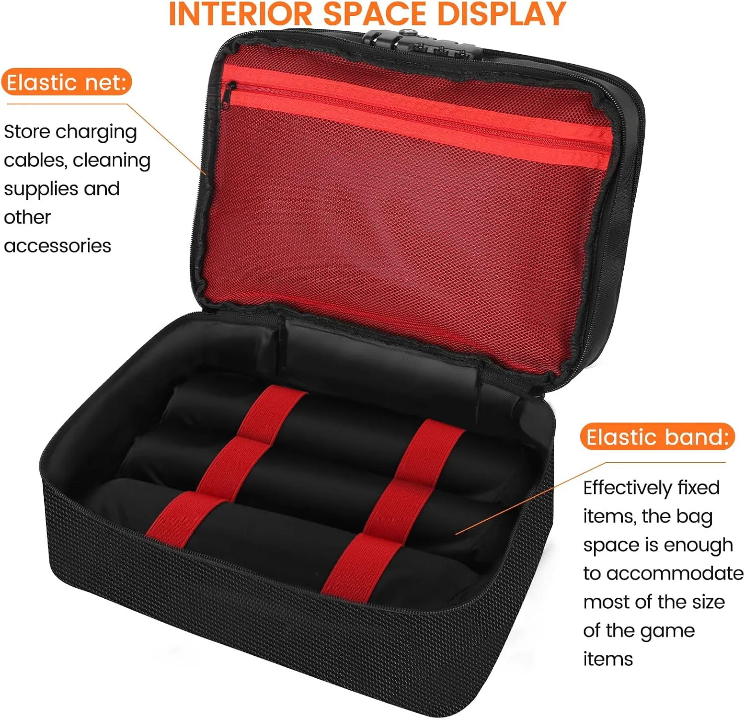 Discreet Lockable Storage Toy Bag Box Organizer Container