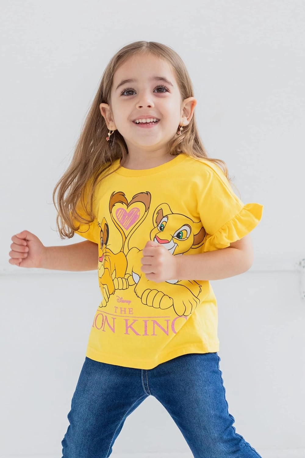 Disney Floral 2 Pack T-Shirts Infant to Big Kid Sizes (12 Months - 14-16)