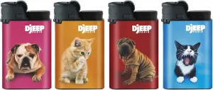 Djeep Lighter Crazy Pet Series (4 Pack)