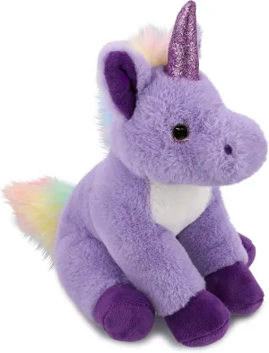 DolliBu Plush Purple Unicorn Stuffed Animal - Soft Huggable Unicorn, Adorable Playtime Unicorn Plush Toy, Cute Fantasy Cuddle Gifts for Kids and Adults - 9 Inches