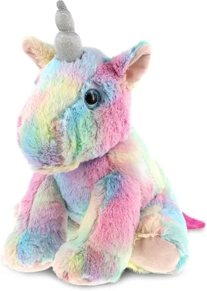 DolliBu Plush Unicorn Stuffed Animal - Soft Huggable Floppy Rainbow Unicorn, Adorable Playtime Plush Toy, Cute Cuddle Gift for Kids and Adults - 12 Inch