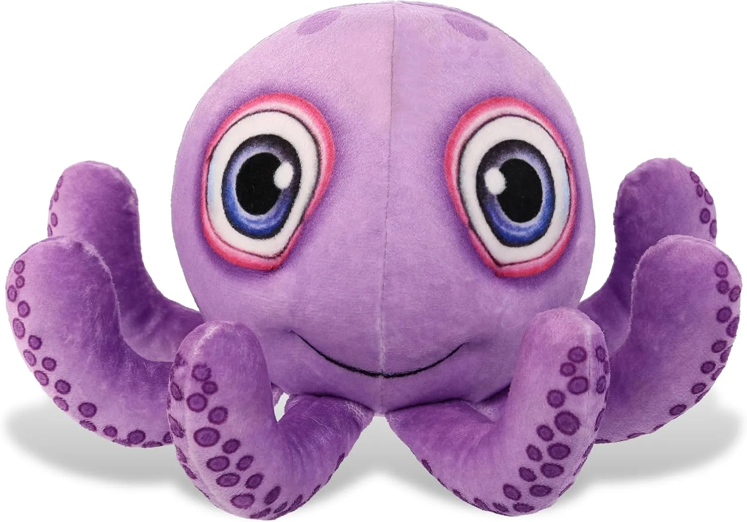 DolliBu Purple Octopus Plush Buddies Stuffed Animal, Cute Realistic Stuffed Animals for Girls, Boys, Adults Animal Gifts, Kids Nursery Decor for Newborn, Cuddly Soft Baby Plush Toys - 7.5 Inches
