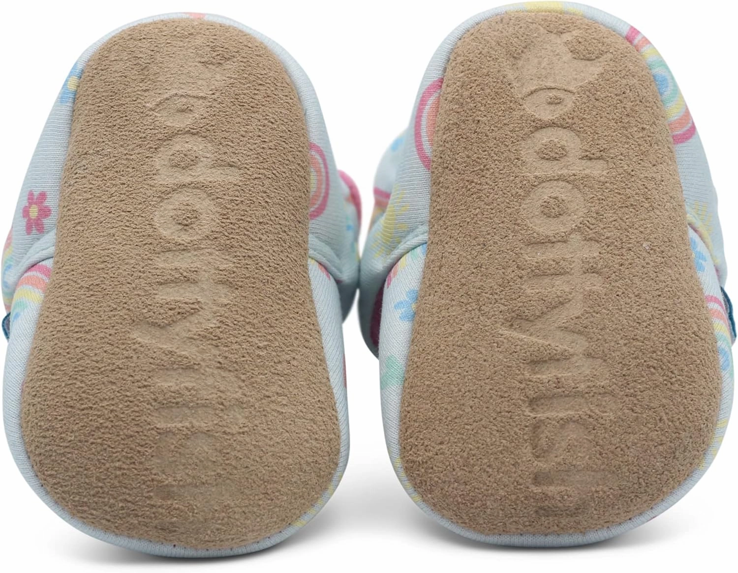 Dotty Fish Fleece Lined Baby Booties - Non-Slip Suede Sole - Warm & Cozy Slippers for Newborns to 24 Months - Perfect Winter Shoes for Babies