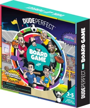 Dude Perfect Board Game, 2-5 Player Challenging and Competitive Family Board Games, Ideal Sports Board Games for Family Game Night, Ages 4 and Above