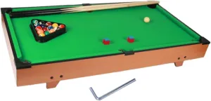 DYNWAVE Kids Pool Table Set Mini Tabletop Billiards Table Bedroom with Balls Leisure Office Use Desktop Snooker Table for Kids Family