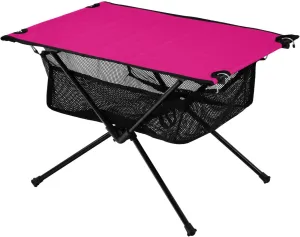 Emelivor Bright Pink Folding Camping Table Portable Beach Table with Carry Bag Small Foldable Table for Camping BBQ Hiking Outdoor Travel
