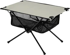 Emelivor Dark Beige Folding Camping Table Portable Beach Table with Carry Bag Small Foldable Table for Picnic Outdoor Fishing Camping Travel